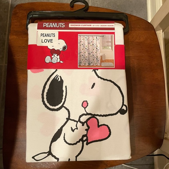 Peanuts Bath Peanuts Snoopy Valentine Shower Curtain Poshmark